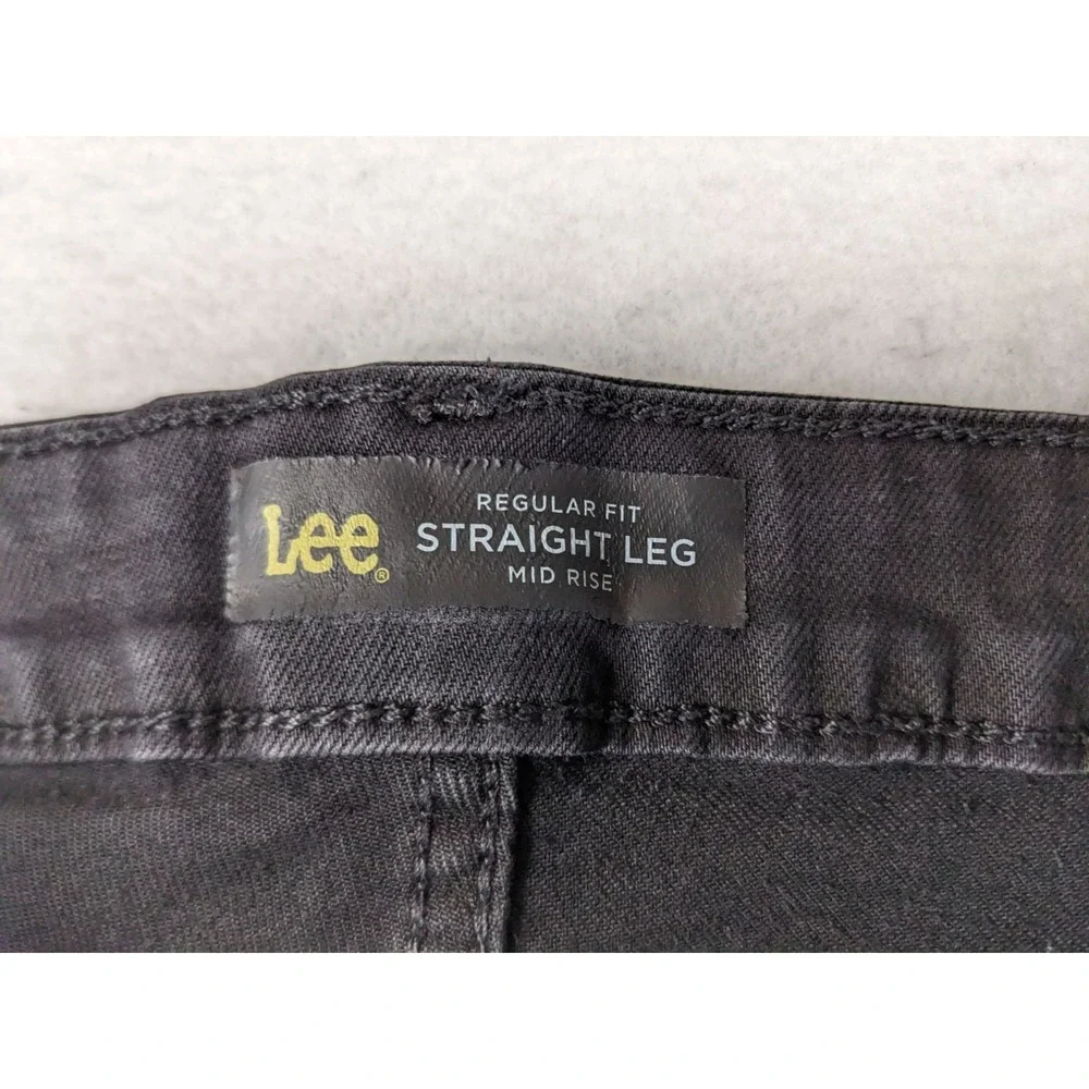 Lee‎ Womens Jeans Black Size 32 x 29 Sz 14 Regular Fit Straight Mid Rise